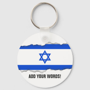 Flagga av israelen nyckelring