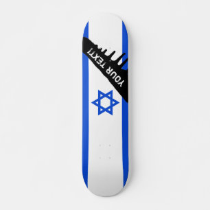 Flagga av israelen skateboard bräda 19,5 cm