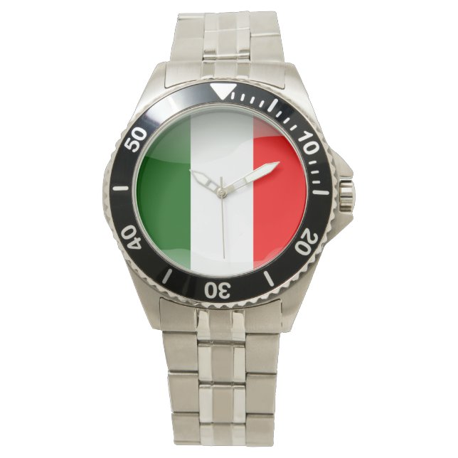 Flagga av Italien Armbandsur (Framsida)