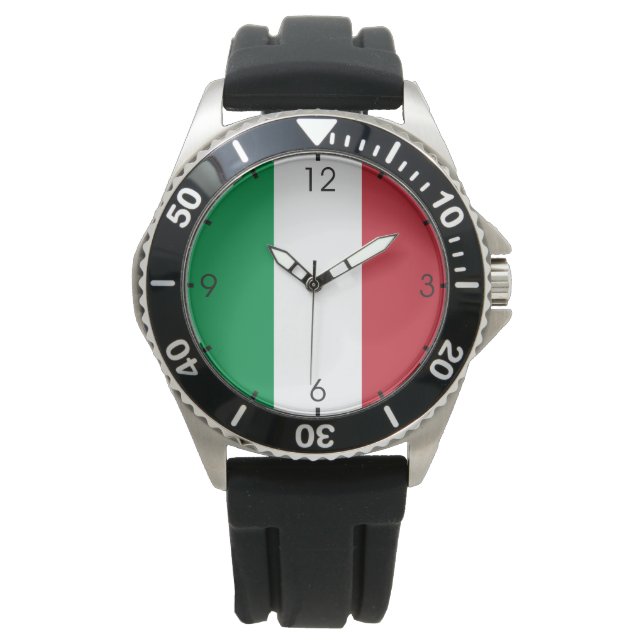 Flagga av Italien Armbandsur (Framsida)