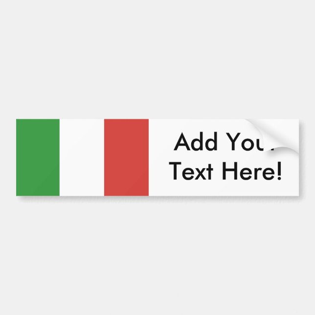 Flagga av Italien Bildekal (Framsidan)