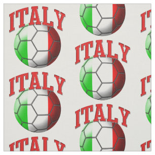 Flagga av Italien fotboll Mönster Tyg