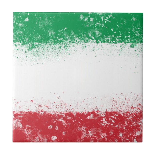 Flagga av Italien Kakelplatta (Framsidan)