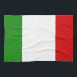 Flagga av italien kökshandduk<br><div class="desc">Det härliga och iconic rött, viten och gröntflagga av italien.</div>