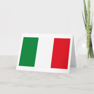 Flagga av italien kort