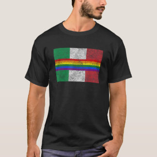 FLAGGA AV ITALIEN LGBTQ GAY PRIDE RAINBOW BANNER T T SHIRT