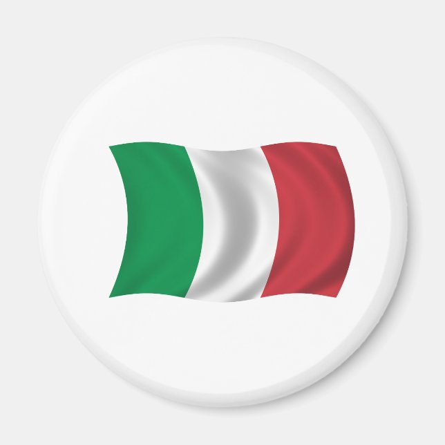 Flagga av Italien Magnet (Framsidan)