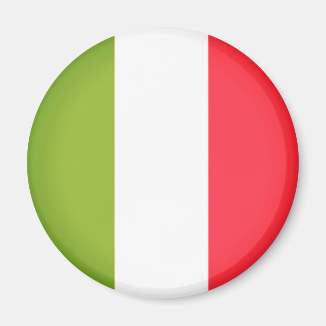 Flagga av Italien Magnet (Framsidan)