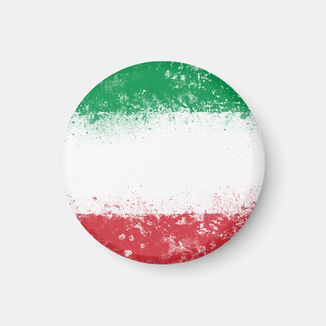 Flagga av Italien Magnet (Framsidan)
