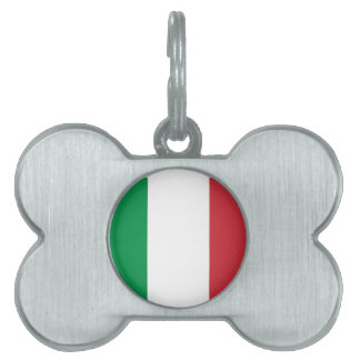 Flagga av italien namnbricka husdjur
