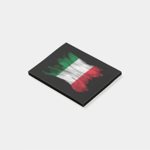 Flagga av italien, nationell flagga post-it block