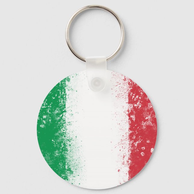 Flagga av Italien Nyckelring (Framsida)