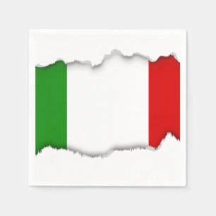 Flagga av italien pappersservett