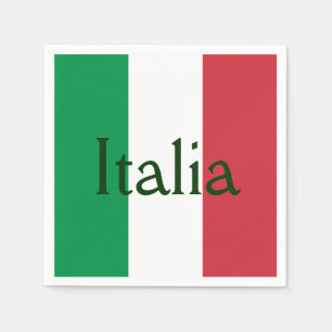 Flagga av italien pappersservett