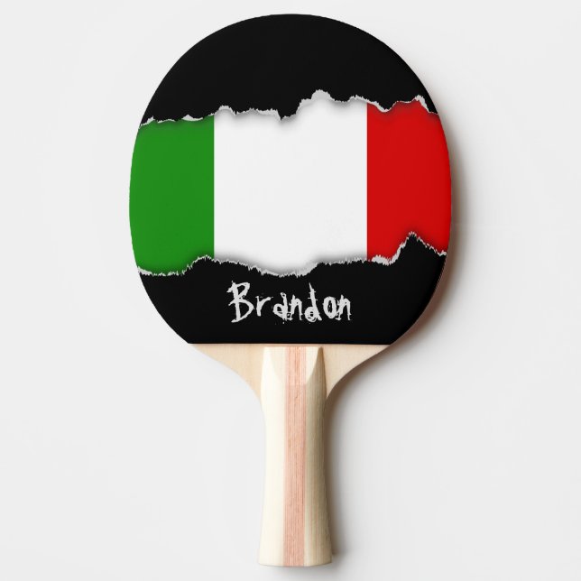 Flagga av italien pingisracket (Framsidan)