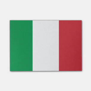 Flagga av italien Postar-it® noterar Post-it Block