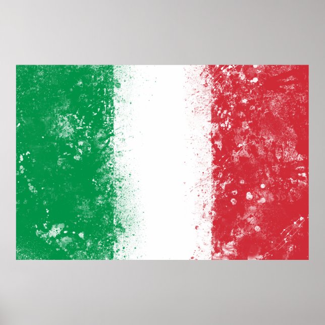 Flagga av Italien Poster (Framsidan)