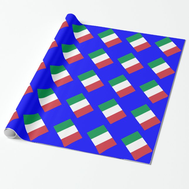 Flagga av Italien Presentpapper (Utrullad)