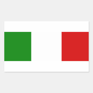Flagga av italien rektangulärt klistermärke