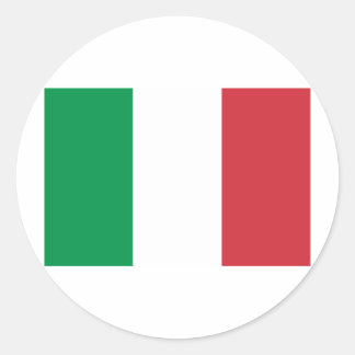 Flagga av Italien Runt Klistermärke