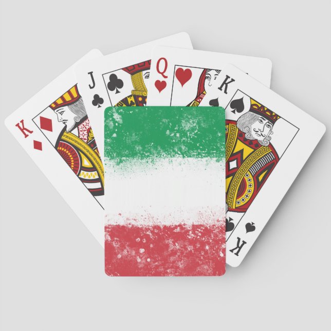 Flagga av Italien Spel Kort (Baksidan)