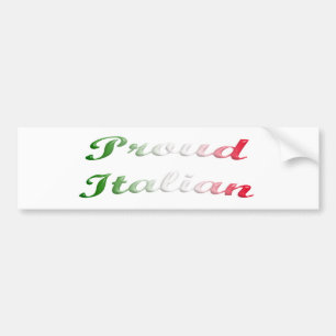 Flagga av italien. Stolt Italian. Bildekal