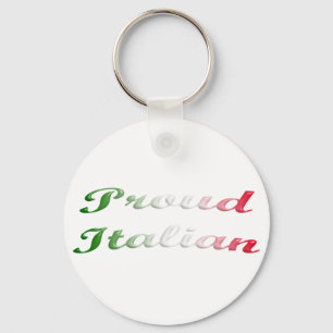 Flagga av italien. Stolt Italian. Nyckelring