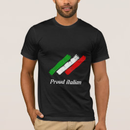 Flagga av italien. Stolt Italian. T Shirt