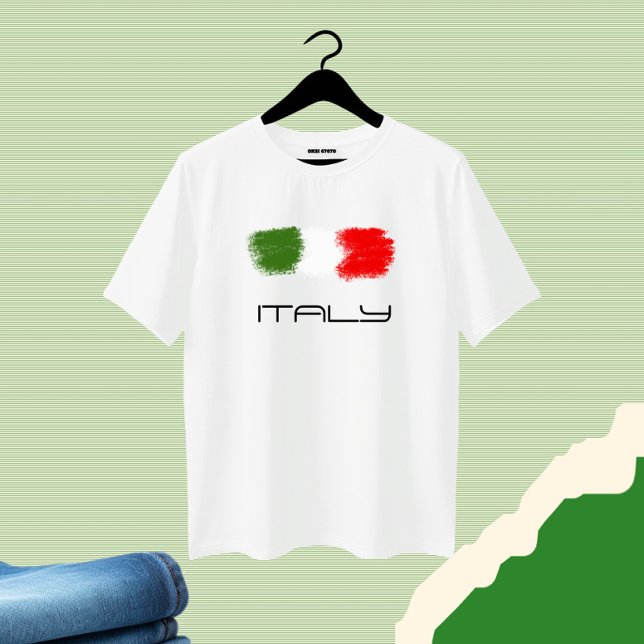 Flagga av Italien T Shirt (Skapare uppladdad)