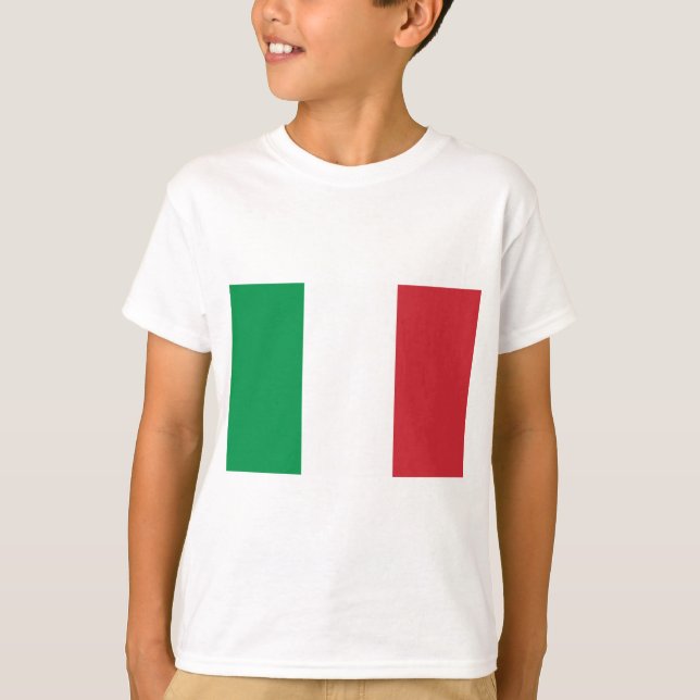 Flagga av Italien T Shirt (Framsida)