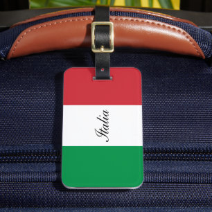 Flagga av Italien Traveler Bagagebricka