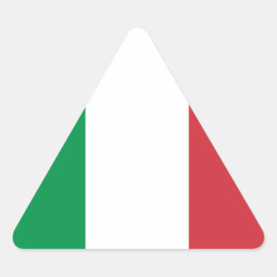 Flagga av Italien Triangelformat Klistermärke