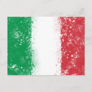 Flagga av Italien Vykort