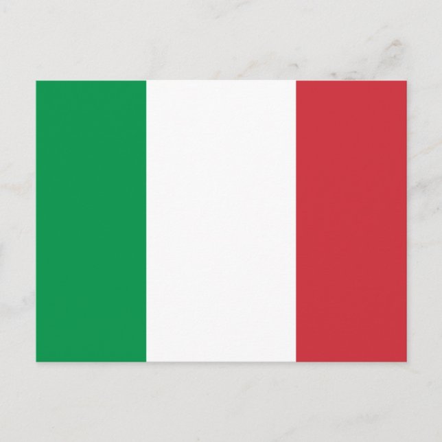 Flagga av Italien Vykort (Framsida)