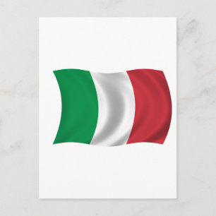 Flagga av Italien Vykort