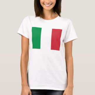 Flagga av italienkvinna grundläggande T-tröja Tee Shirt