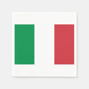 Flagga av italienpappersservetter pappersservett