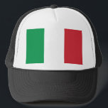 Flagga av Italiens Truckerkeps<br><div class="desc">Flagga av Italiens Truckerkeps</div>