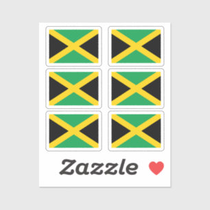 Flagga av Jamaica Collection pack av 6 Klistermärken