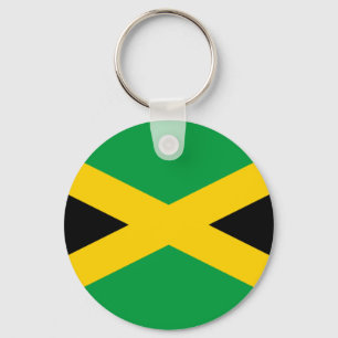 Flagga av Jamaica - jamaikansk flagga Nyckelring
