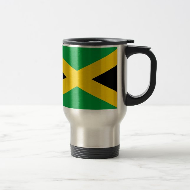 Flagga av Jamaica - jamaikansk flagga Resemugg (Höger)