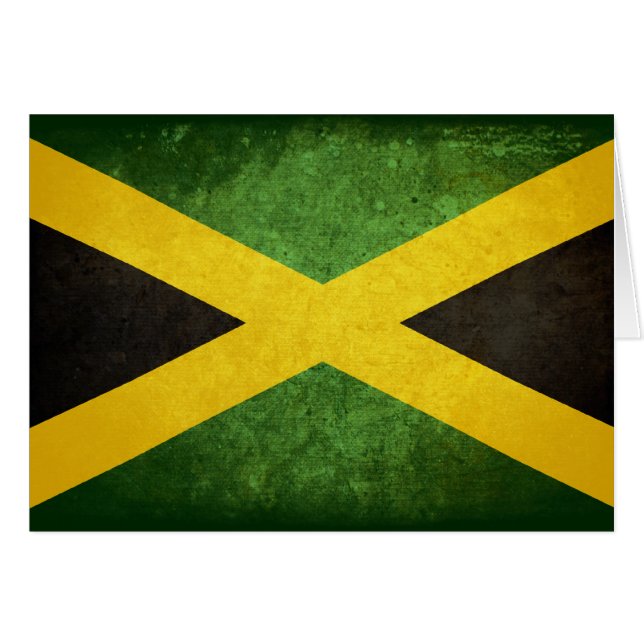 Flagga av Jamaica OBS Kort (Framsidan Horizontal)