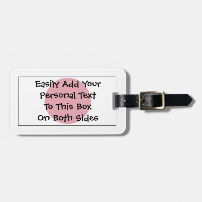 Flagga av Japan Easy ID Personal Bagagebricka (Horisontell Framsida)