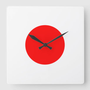 Flagga av Japan Fyrkantig Klocka