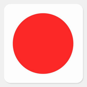 Flagga av japanska fästdon fyrkantigt klistermärke