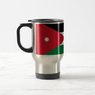 Flagga av Jordanien reser/pendlaremuggen Resemugg