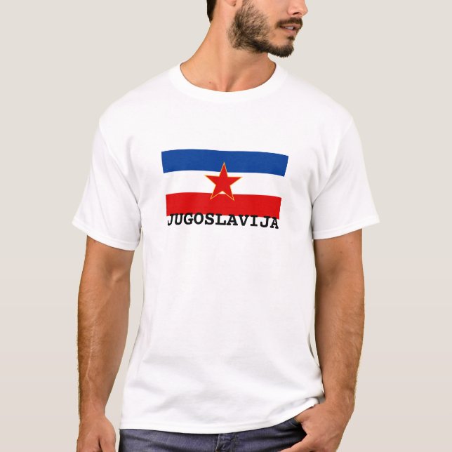 Flagga av Jugoslavien (1945-1992) T Shirt (Framsida)
