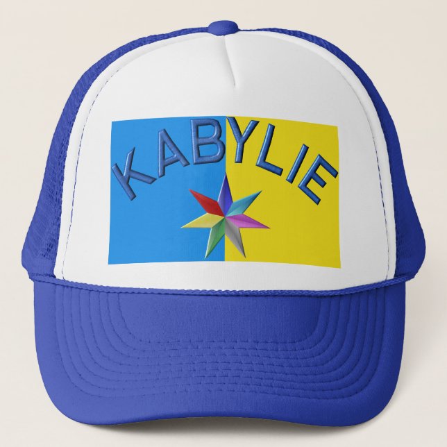 Flagga av Kabylia Truckerkeps (Framsida)