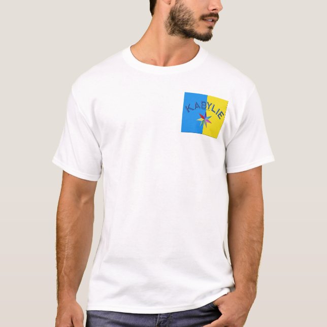 Flagga av Kabylie Tee Shirt (Framsida)