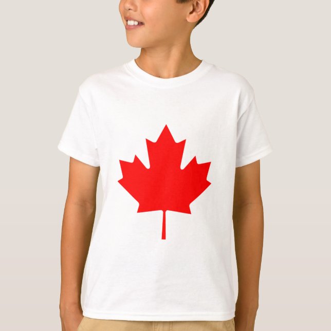 Flagga av Kanada - Drapeau du Kanada Tee (Framsida)